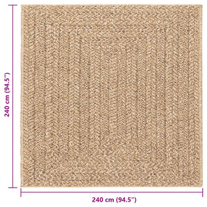 Χαλί ZIZUR Όψη Γιούτας Εσωτ. & Εξωτ. Χώρου 240x240 εκ.
