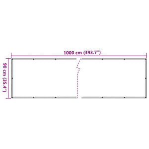 Περίφραξη Μπαλκονιού Σχέδιο Ledge Stone Γκρι 1000x90 εκ. PVC