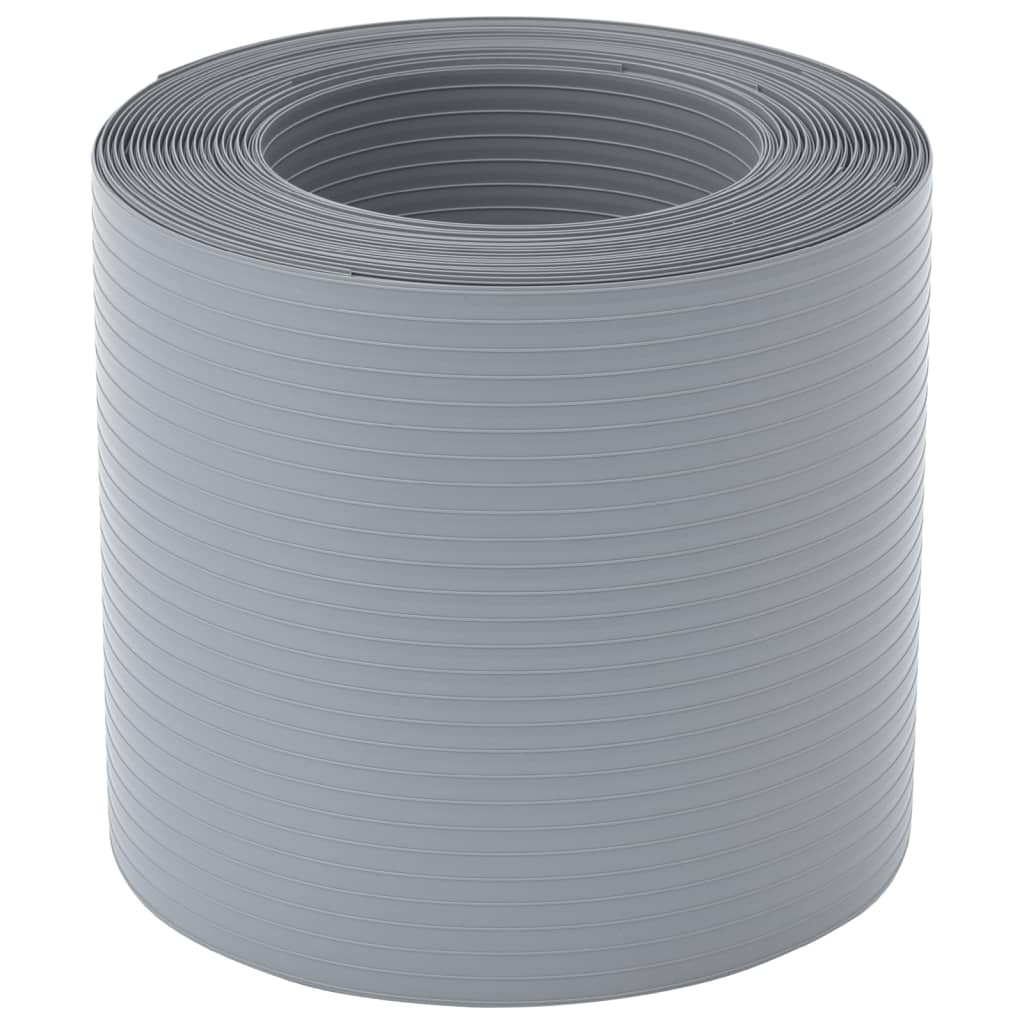 Περιφράξεις Προστατευτικές 10 Τεμ. Γκρι 252,5 x 19 εκ. από PVC - Pakobazaar