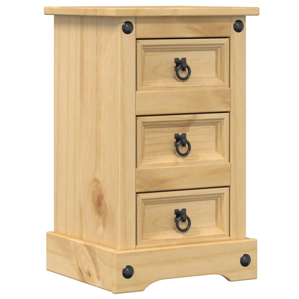 Κομοδίνο Corona 35x32,5x58 εκ. από Μασίφ Ξύλο Πεύκου - Pakobazaar