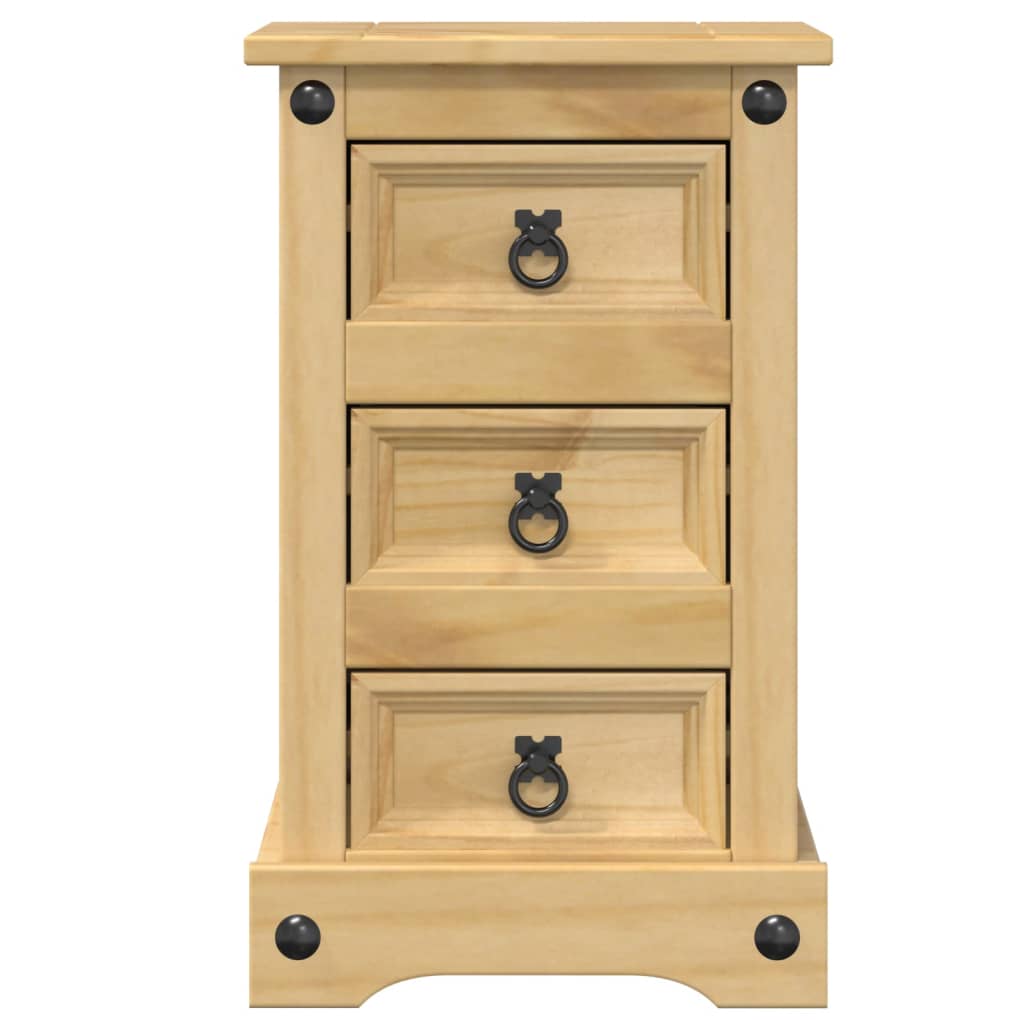 Κομοδίνο Corona 35x32,5x58 εκ. από Μασίφ Ξύλο Πεύκου - Pakobazaar