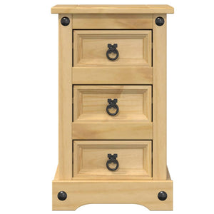 Κομοδίνο Corona 35x32,5x58 εκ. από Μασίφ Ξύλο Πεύκου - Pakobazaar