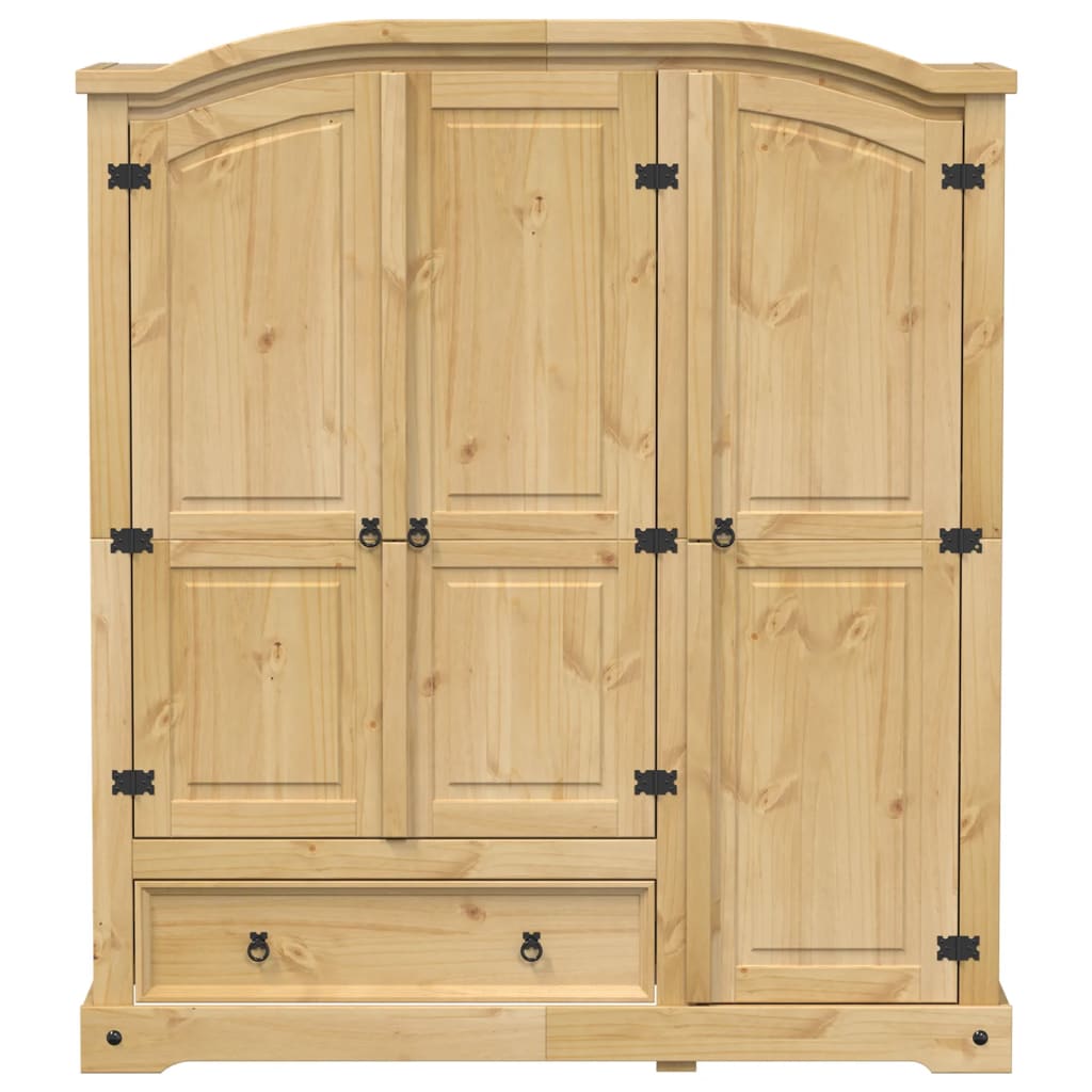 Ντουλάπα Corona 151,5 x 52 x 170 εκ. από Μασίφ Ξύλο Πεύκου