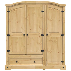 Ντουλάπα Corona 151,5 x 52 x 170 εκ. από Μασίφ Ξύλο Πεύκου
