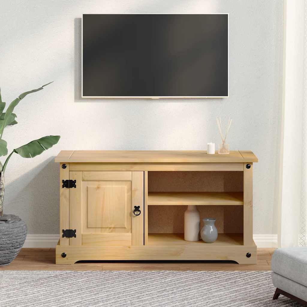 Έπιπλο Τηλεόρασης Corona 100x40x52 εκ. από Μασίφ Ξύλο Πεύκου - Pakobazaar