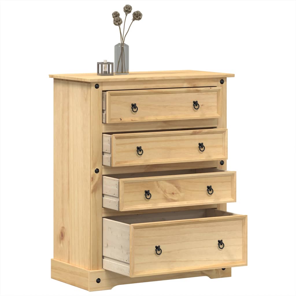 Συρταριέρα Corona 92 x 48 x 114 εκ. από Μασίφ Ξύλο Πεύκου - Pakobazaar