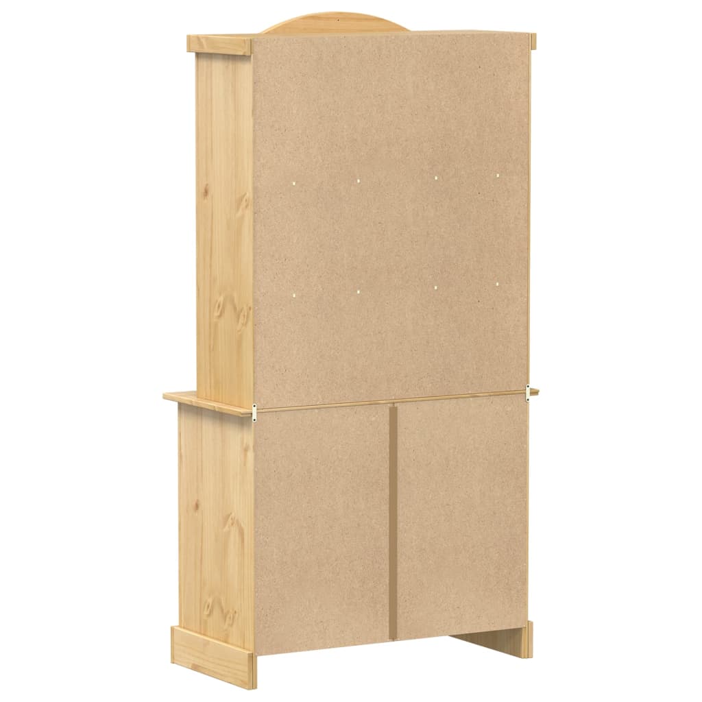 Βιτρίνα Corona 100 x 48,5 x 179 εκ. από Μασίφ Ξύλο Πεύκου