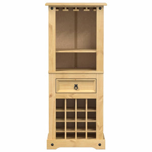 Ραφιέρα Κρασιών Corona 56x35x134,5 εκ. από Μασίφ Ξύλο Πεύκου - Pakobazaar