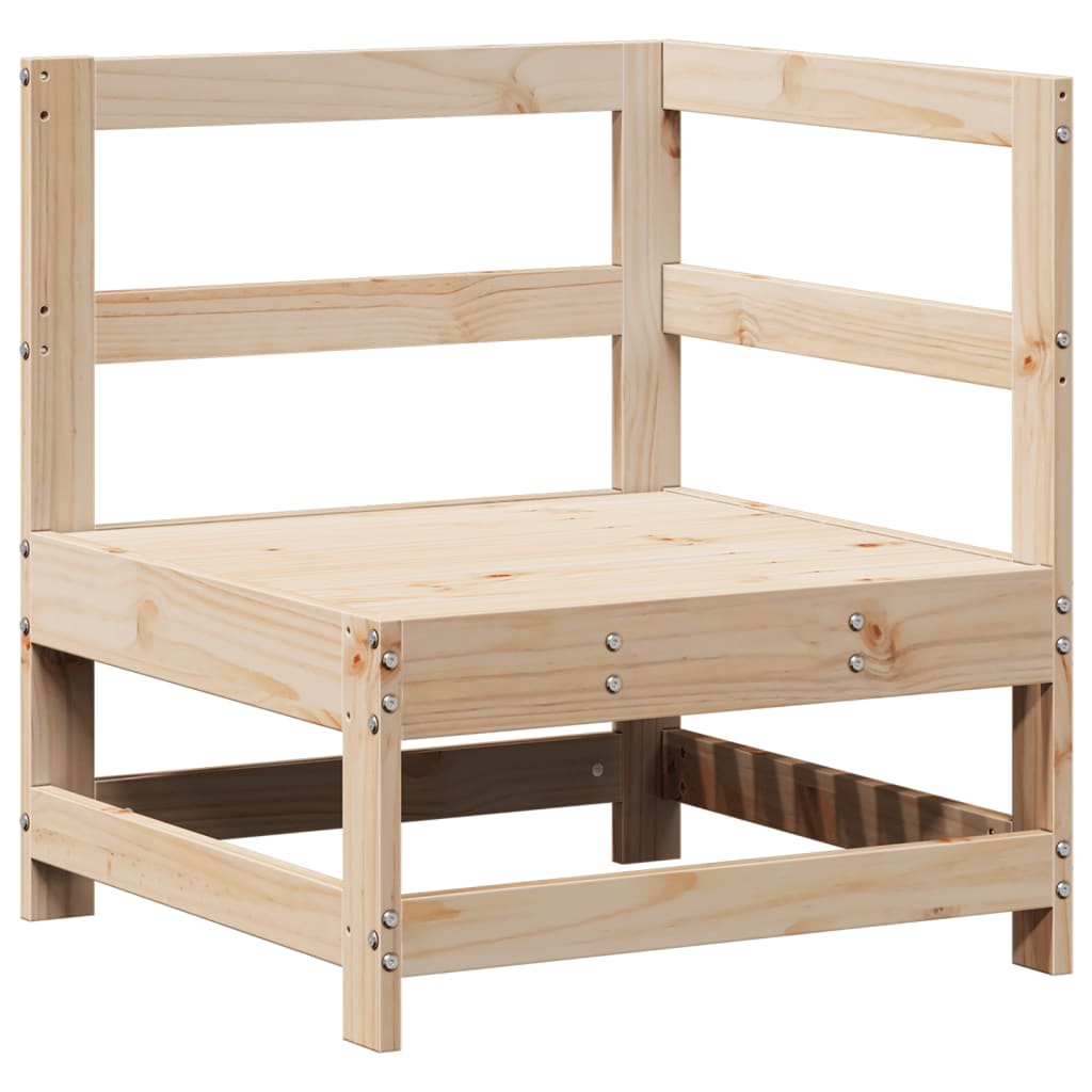 Καναπές Κήπου Σετ 3 Τεμαχίων από Μασίφ Ξύλο Πεύκου - Pakobazaar