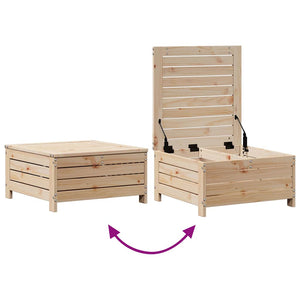 Σαλόνι Κήπου Σετ 3 Τεμαχίων από Μασίφ Ξύλο Πεύκου με Μαξιλάρια