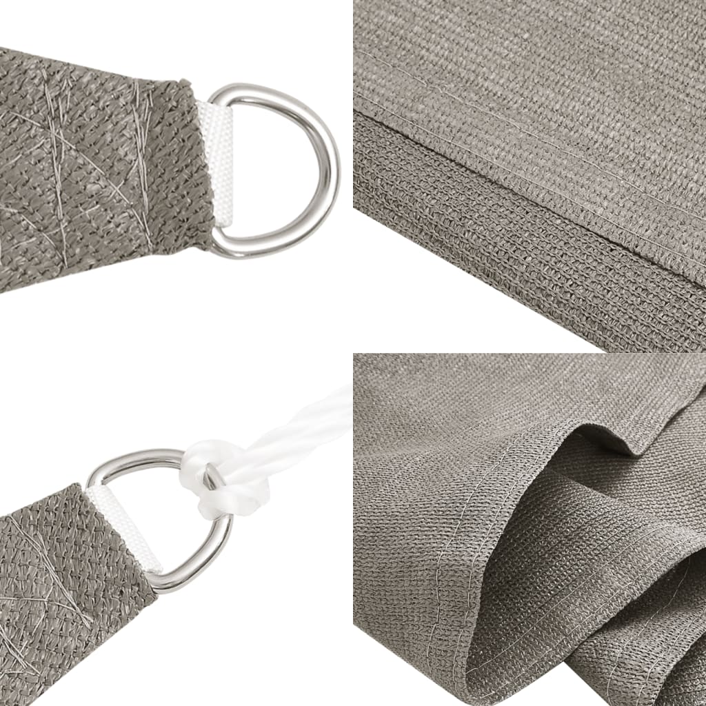 Πανί Σκίασης Ορθογώνιο Ανοιχτό Γκρι 2x4,5 μ. HDPE 160 γρ./μ²