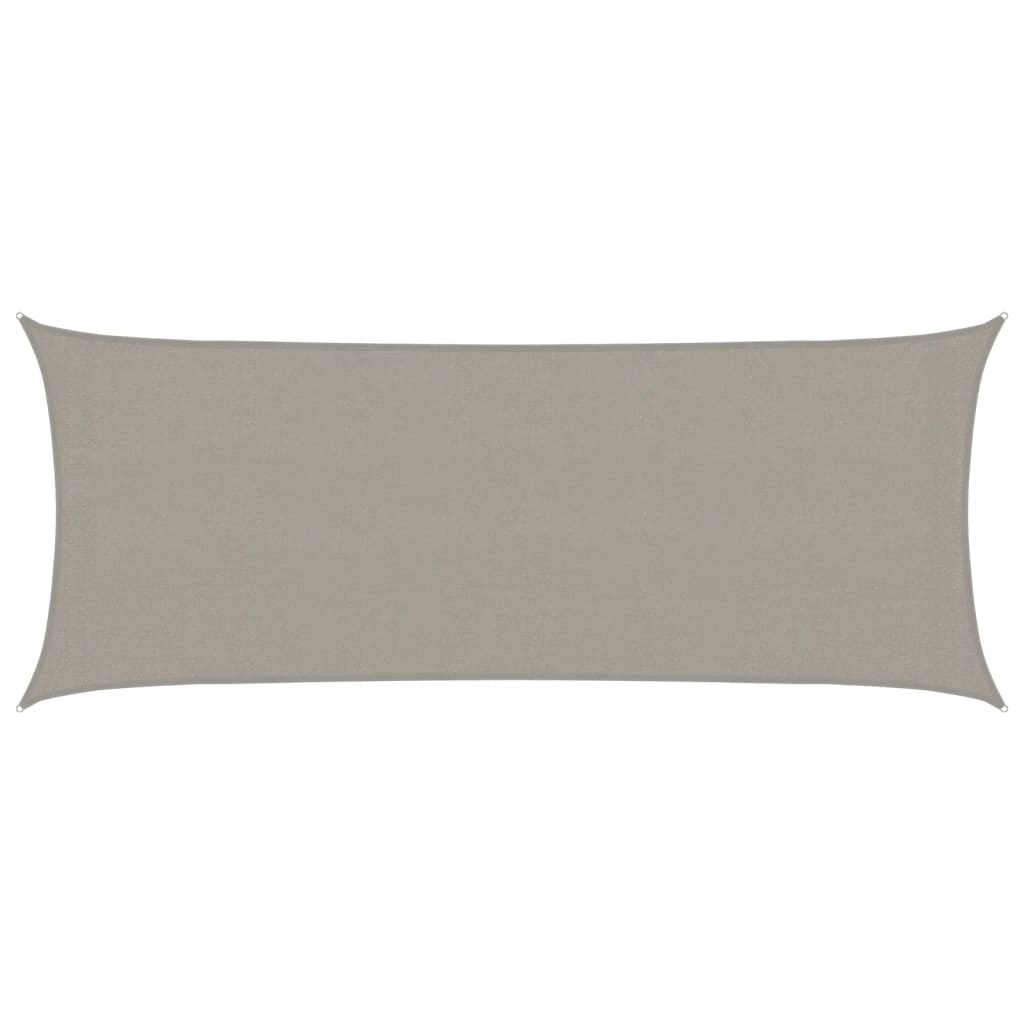 Πανί Σκίασης Ορθογώνιο Ανοιχτό Γκρι 2x5 μ. HDPE 160 γρ./μ²