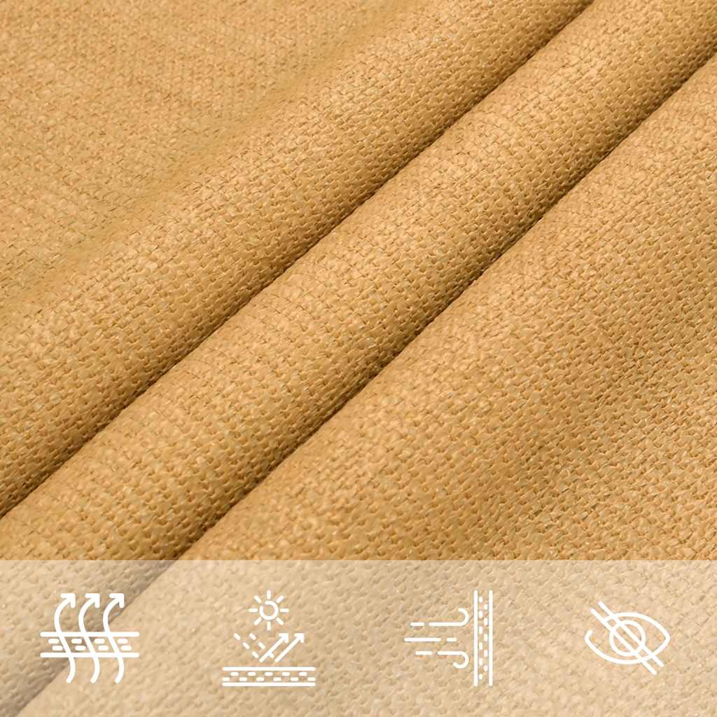 Πανί Σκίασης Τετράγωνο Άμμος 160 γρ./μ² 2,5x2,5 μ. HDPE - Pakobazaar