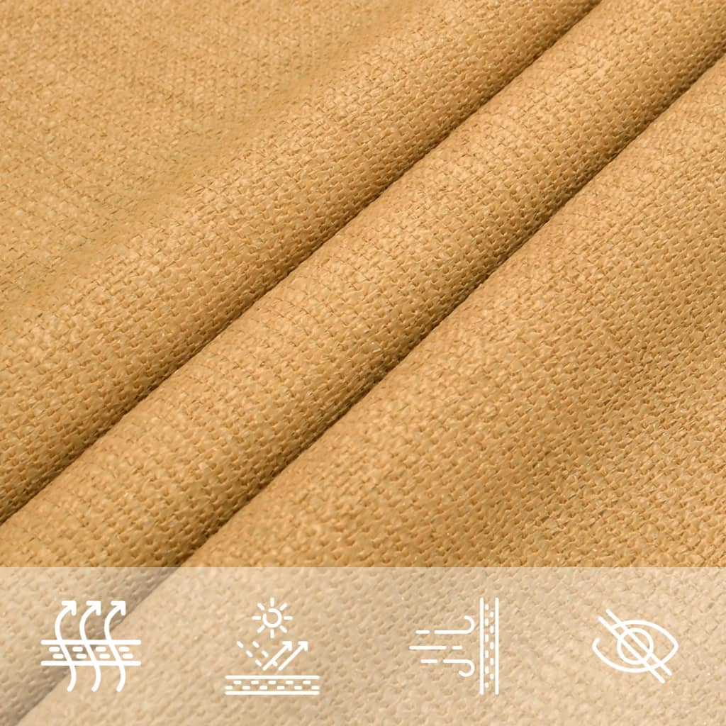 Πανί Σκίασης Τετράγωνο 160 γρ./μ² Άμμος 5x5 μ. HDPE - Pakobazaar