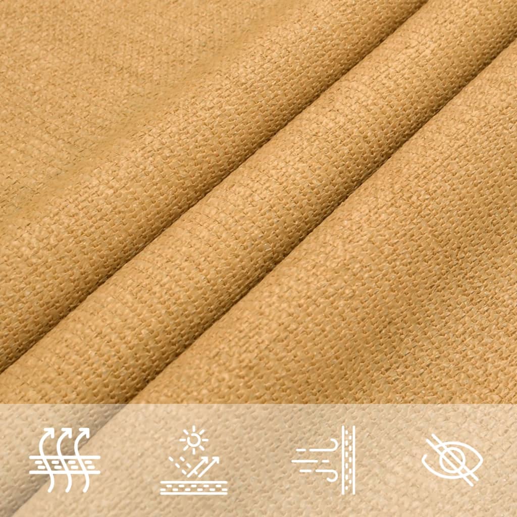 Πανί Σκίασης Ορθογώνιο Άμμου 2,5x5 μ. HDPE 160 γρ./μ² - Pakobazaar