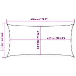 Πανί Σκίασης Ορθογώνιο Άμμου 3x4,5 μ. HDPE 160 γρ./μ² - Pakobazaar
