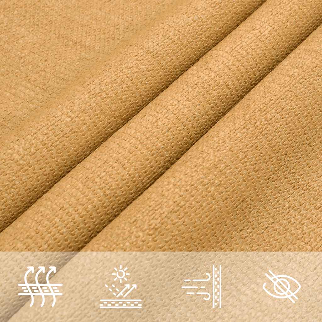Πανί Σκίασης 160 γρ./μ² Τριγωνικό Άμμος 4,5x4,5x4,5 μ. HDPE - Pakobazaar