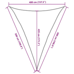 Πανί Σκίασης 160 γρ./μ² Τριγωνικό Άμμος 4x5x5 μ. HDPE - Pakobazaar