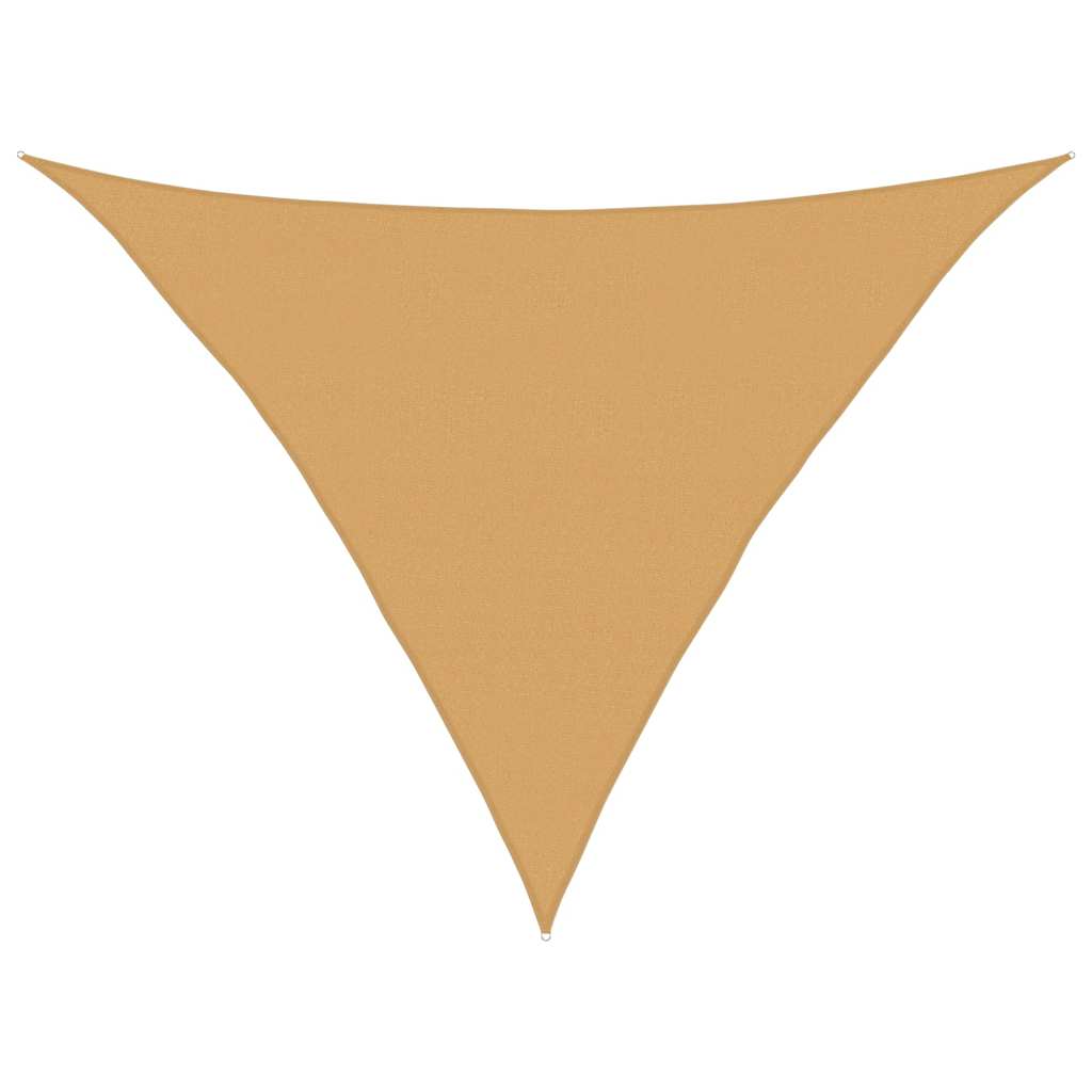 Πανί Σκίασης 160 γρ./μ² Τριγωνικό Άμμος 5x5x6 μ. HDPE - Pakobazaar