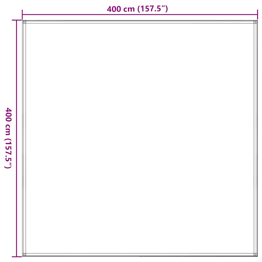 Χαλί Σκηνής Ανοιχτό Πράσινο 400x400 εκ. HDPE - Pakobazaar