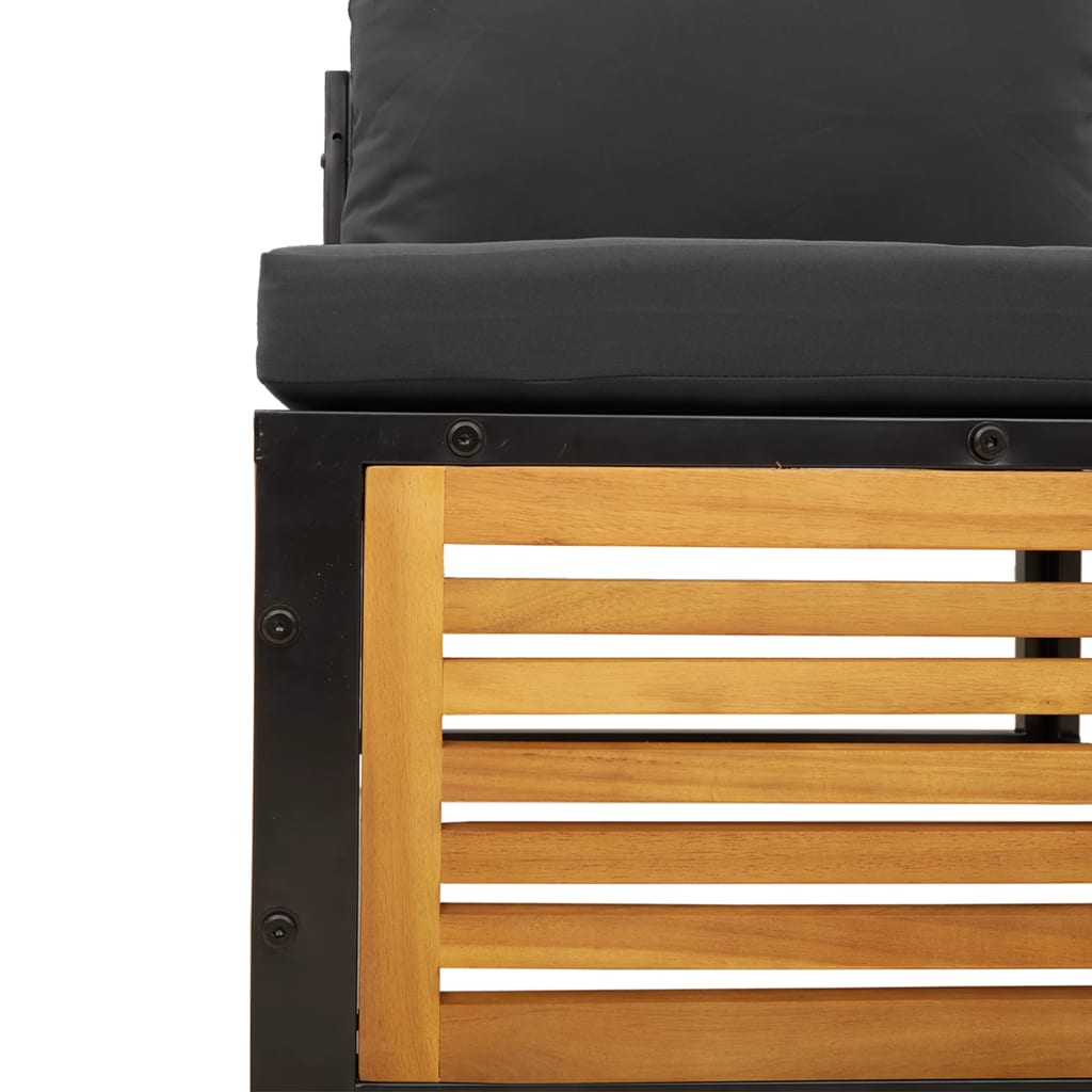 Καναπέδες Κήπου με Μαξιλάρια Σετ 10 τεμ. από Μασίφ Ξύλο Ακακίας