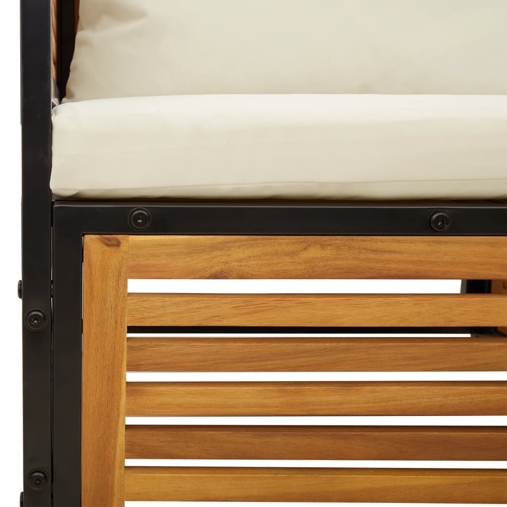 Σαλόνι Κήπου 5 Τεμαχίων από Μασίφ Ξύλο Ακακίας με Μαξιλάρια