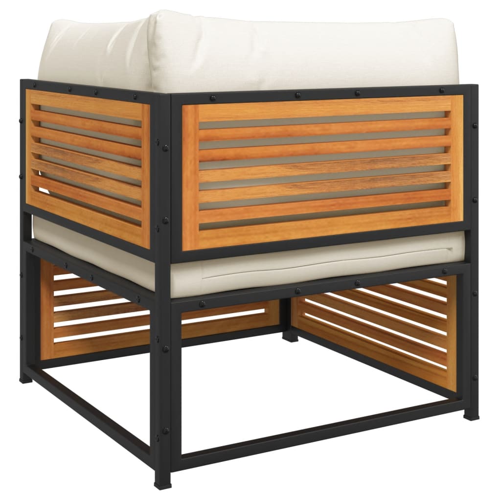 Σαλόνι Κήπου 5 Τεμαχίων από Μασίφ Ξύλο Ακακίας με Μαξιλάρια - Pakobazaar