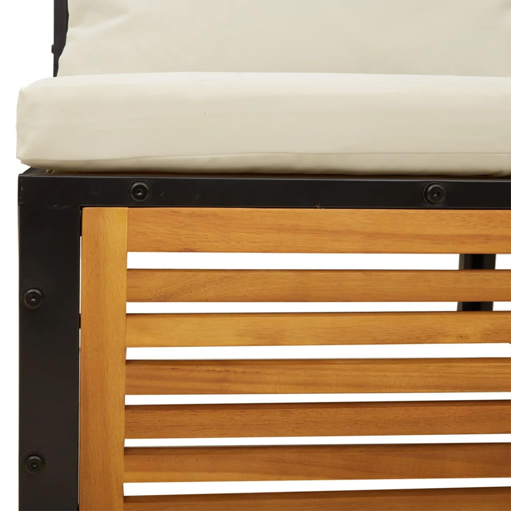 Σαλόνι Κήπου 5 Τεμαχίων από Μασίφ Ξύλο Ακακίας με Μαξιλάρια - Pakobazaar