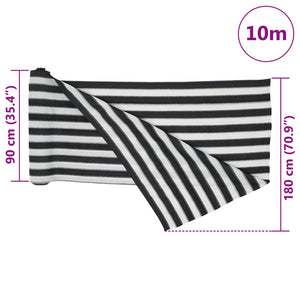 Δίχτυ Σκίασης Ανθρακί/Λευκό 1,8x10 μ. από HDPE 150 γρ./μ²