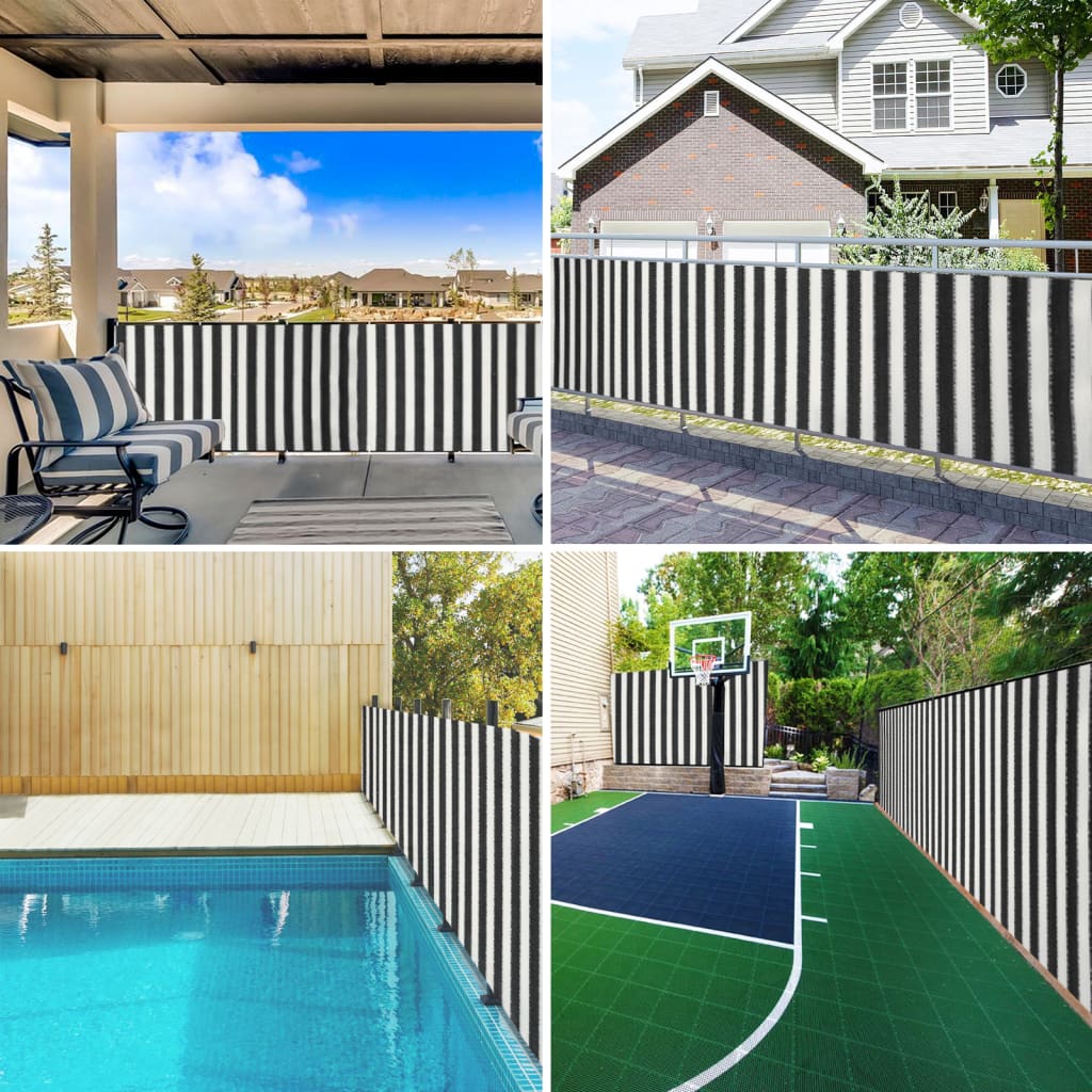 Δίχτυ Σκίασης Ανθρακί/Λευκό 2 x 10 μ. από HDPE 150 γρ./μ²