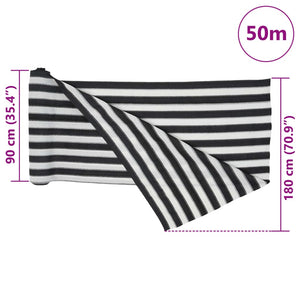 Δίχτυ Σκίασης Ανθρακί/Λευκό 1,8x50 μ. από HDPE 195 γρ./μ²