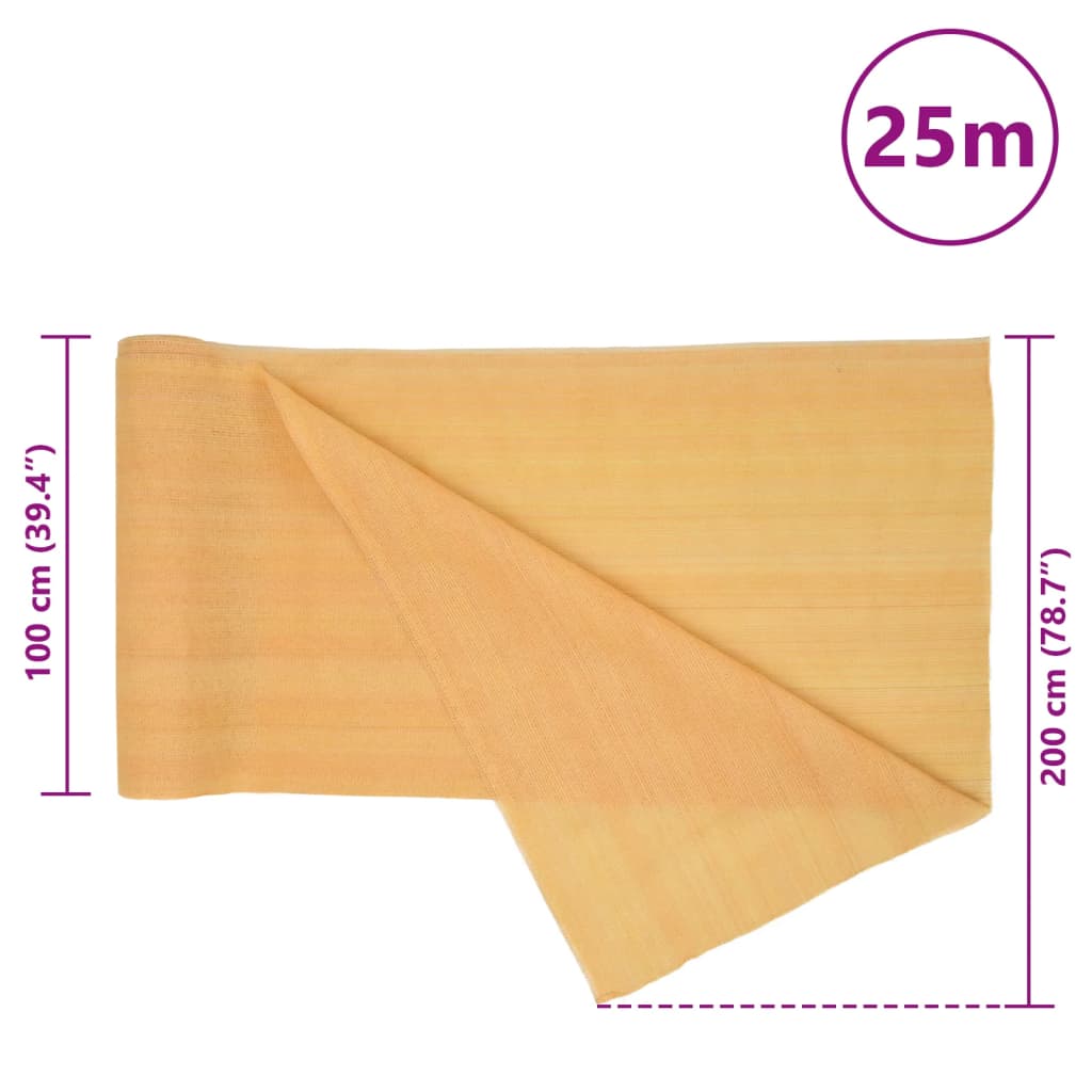 Δίχτυ Σκίασης Άμμου 2 x 25 μ. από HDPE 75 γρ./μ²