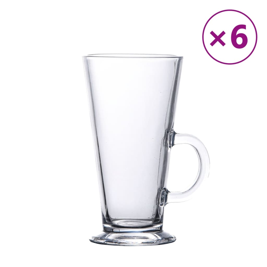 Ποτήρια Λάτε με Λαβή 6 Τεμ. 250 ml