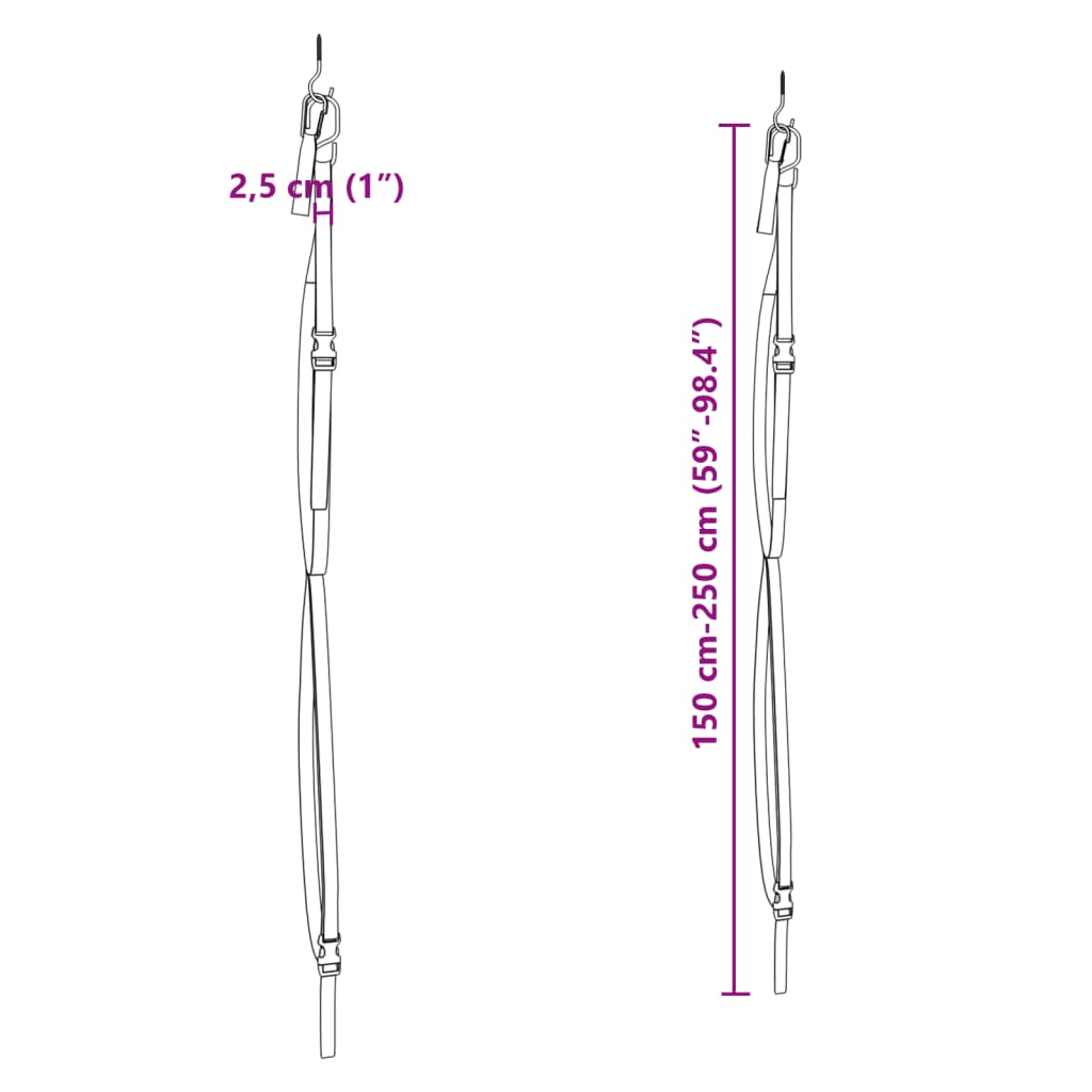 Ιμάντες Αποθήκευσης Καγιάκ Διπλοί με Κλιπ Κουπιών 50 κ. - PAKOBAZAAR