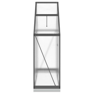 Θερμοκήπιο με Πλαίσιο Βάσης Ανθρακί 169x58x202 εκ. Αλουμίνιο