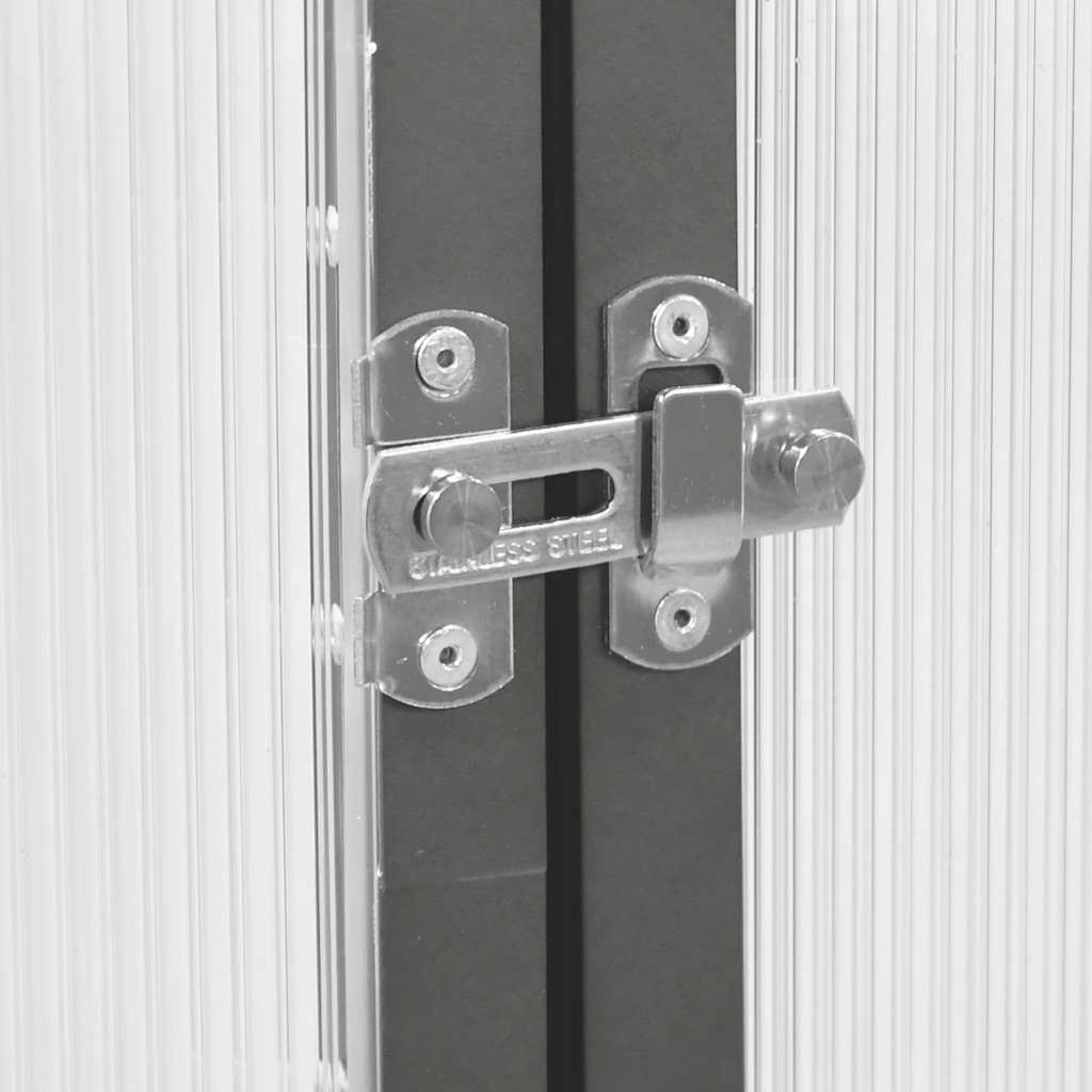 Θερμοκήπιο με Πλαίσιο Βάσης Ανθρακί 169x58x202 εκ. Αλουμίνιο