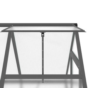 Θερμοκήπιο με Πλαίσιο Βάσης Ανθρακί 169x114x195 εκ. Αλουμίνιο