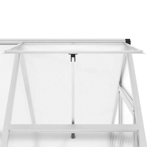 Θερμοκήπιο με Πλαίσιο Βάσης Ασημί 169x114x202 εκ. Αλουμίνιο