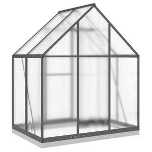 Θερμοκήπιο με Πλαίσιο Βάσης Ανθρακί 169x114x202 εκ. Αλουμίνιο
