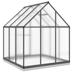 Θερμοκήπιο με Πλαίσιο Βάσης Ανθρακί 169x169x202 εκ. Αλουμίνιο