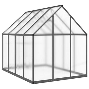 Θερμοκήπιο με Πλαίσιο Βάσης Ανθρακί 224x169x195 εκ. Αλουμίνιο