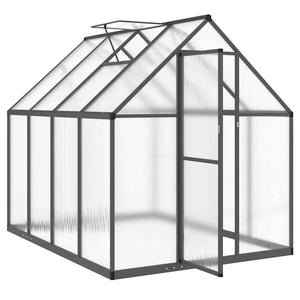 Θερμοκήπιο με Πλαίσιο Βάσης Ανθρακί 224x169x195 εκ. Αλουμίνιο