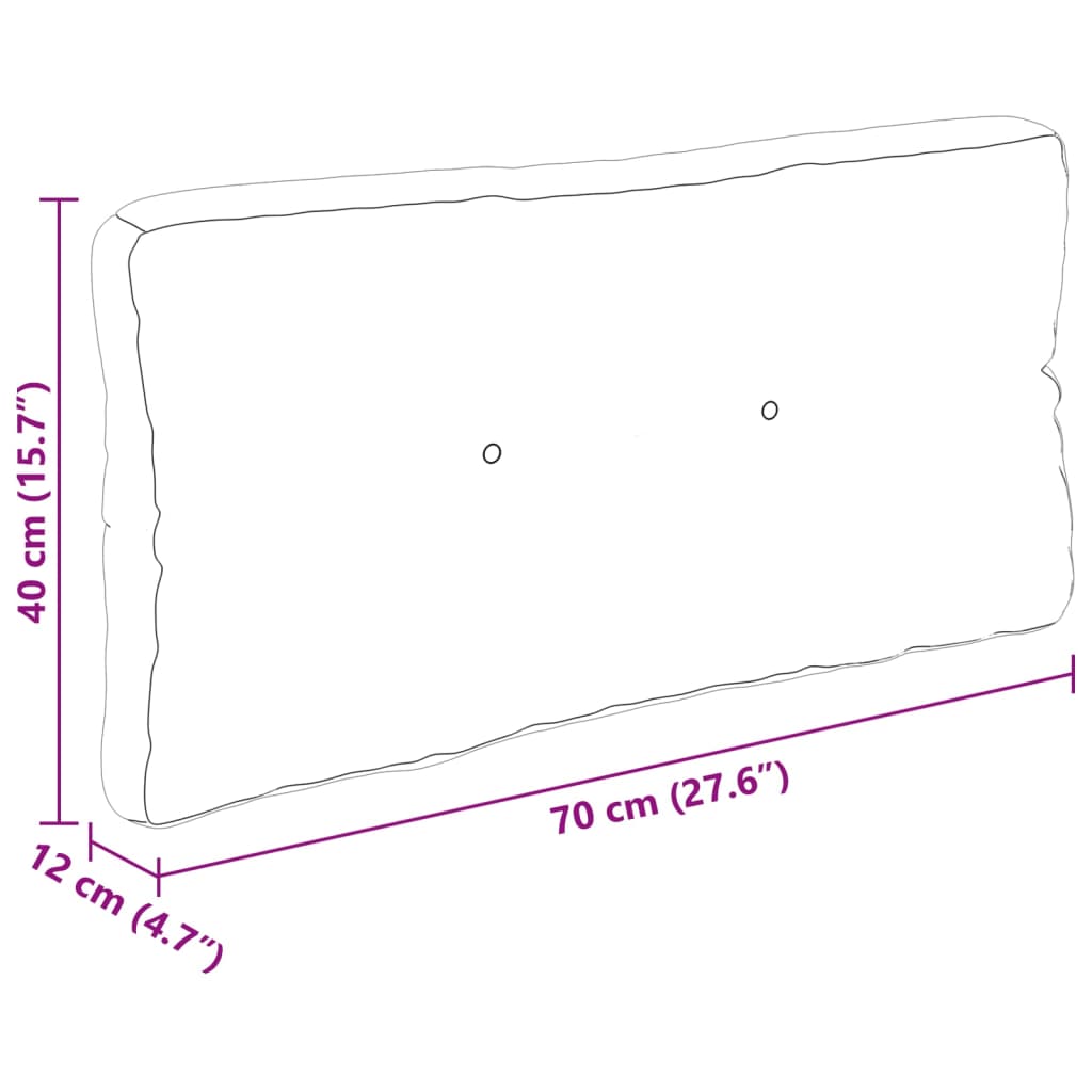 Μαξιλάρια Παλέτας 3 τεμ. Γκρι Υφασμάτινα