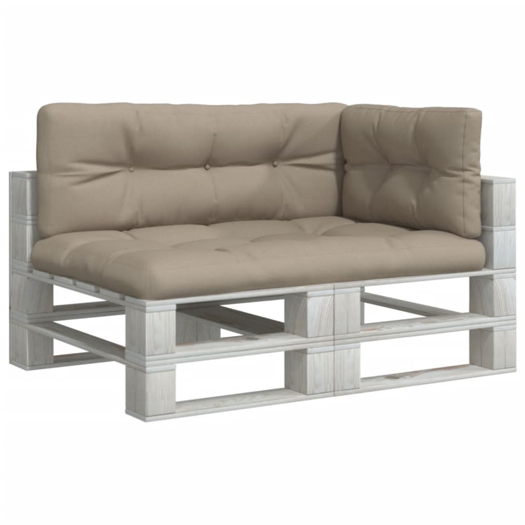 Μαξιλάρια Παλέτας 3 τεμ. Taupe Υφασμάτινα