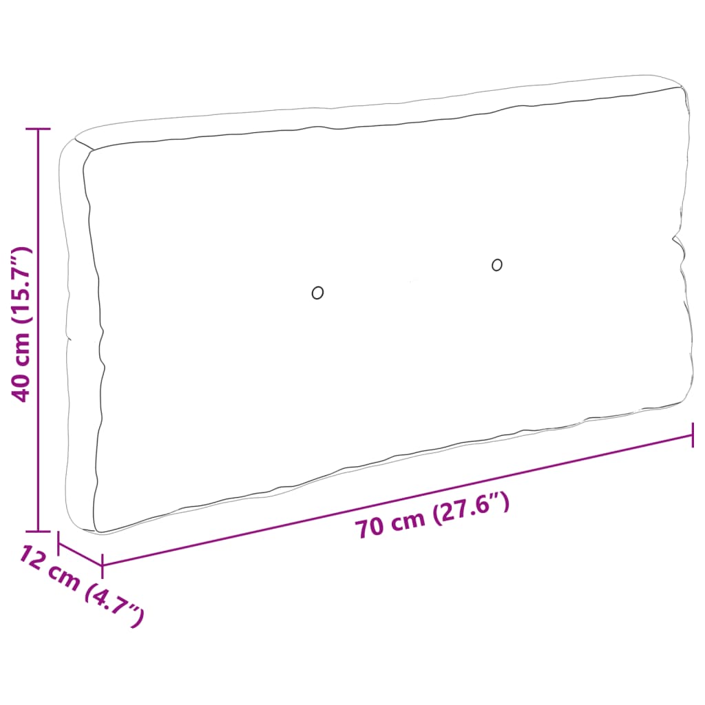Μαξιλάρια Παλέτας 3 τεμ. Σχέδιο Φύλλων Υφασμάτινα - Pakobazaar