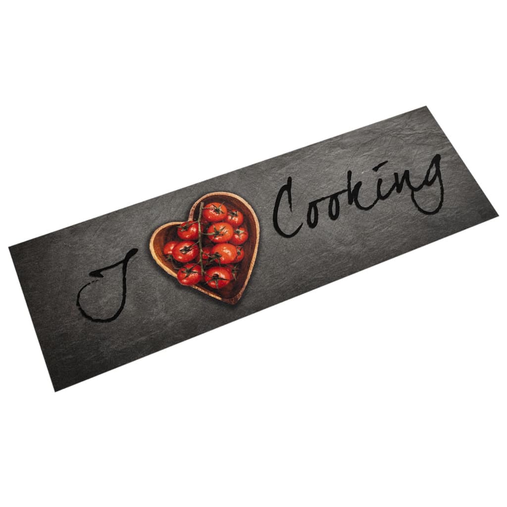 Χαλί Κουζίνας Πλενόμενο Επιγραφή Cooking 45x150 εκ. Βελούδο - Pakobazaar