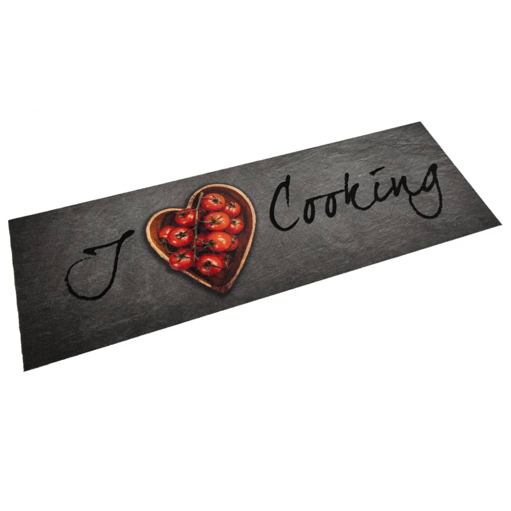 Χαλί Κουζίνας Πλενόμενο Επιγραφή Cooking 60x180 εκ. Βελούδο