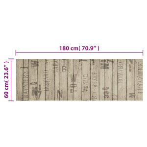 Χαλί Κουζίνας Πλενόμενο Σχέδιο Φράχτης 60 x 180 εκ. Βελούδινο