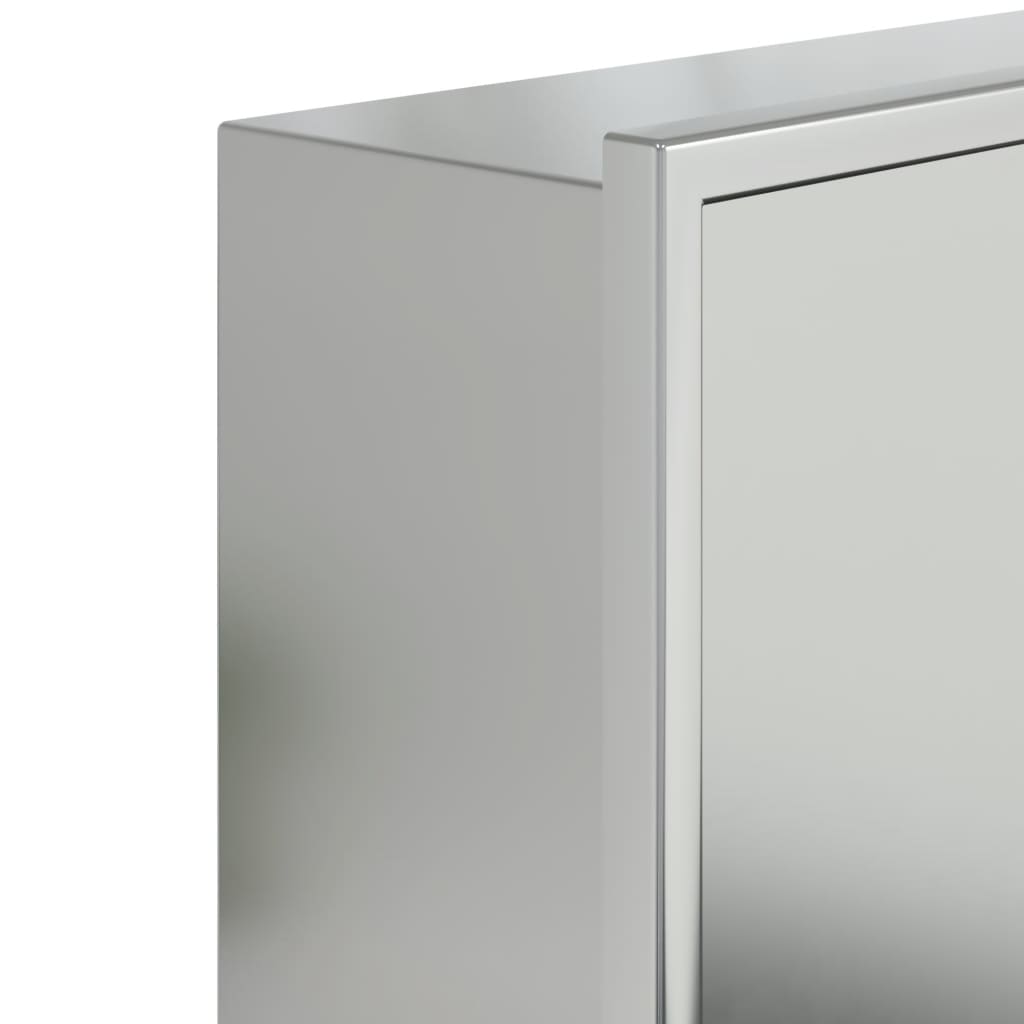 Εσοχή Ντους Βουρστ. Ασήμι 32x32x9 εκ. Αν. Ατσάλι - Pakobazaar