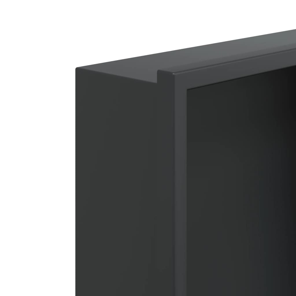 Εσοχή Ντους Βουρστ. Μαύρο Ματ 32x32x9 εκ. Αν. Ατσάλι - Pakobazaar